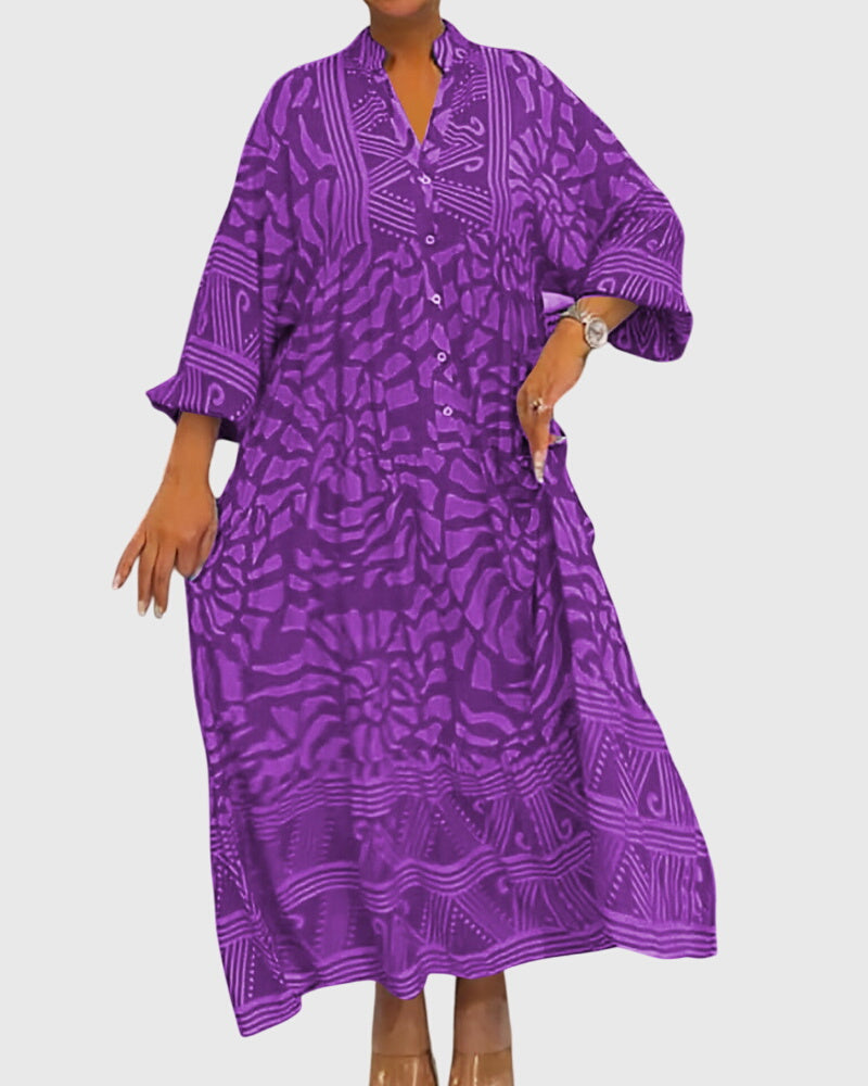 Mckinley - Maxi Dress With Elegant Print