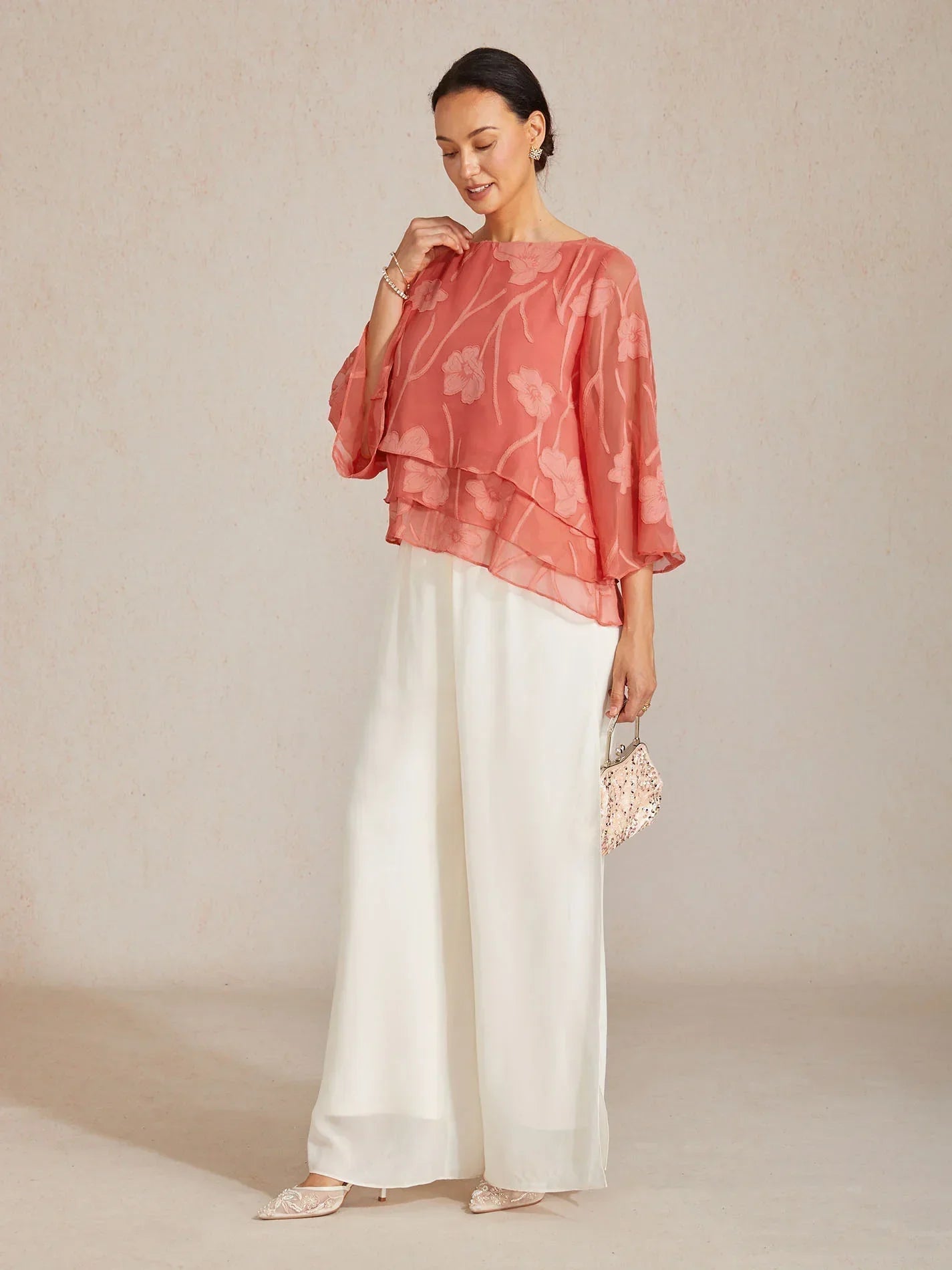 Rosalie | Elegant Floral Layered Blouse
