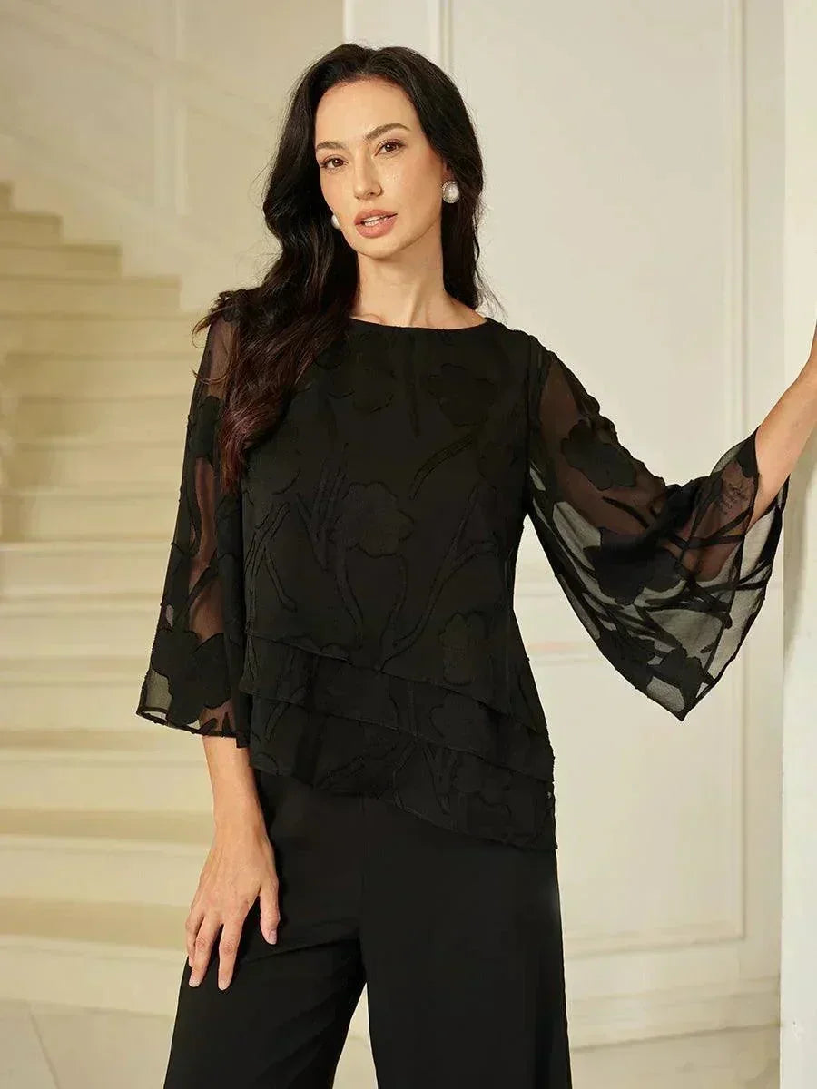 Rosalie | Elegant Floral Layered Blouse