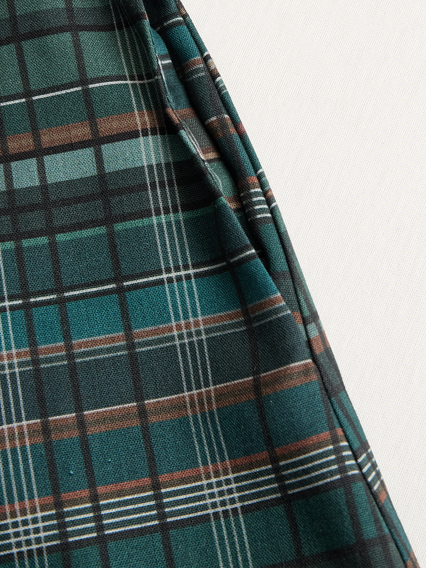 Lydia - Plaid Lapel Single-Breasted Shirt Maxi Dress