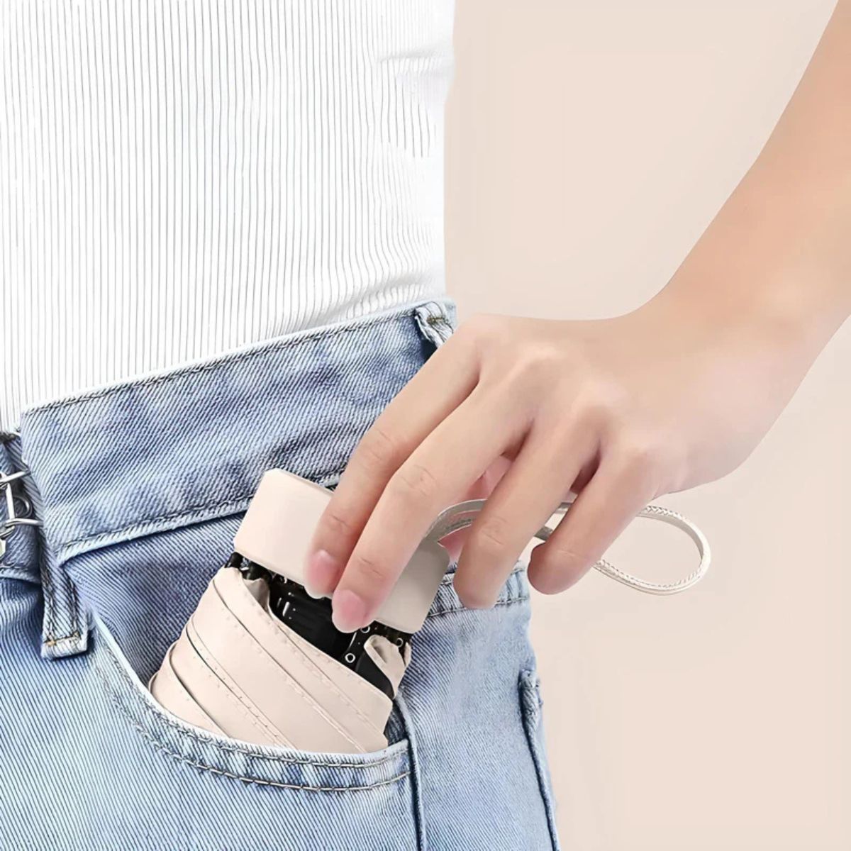 Compact Travel Umbrella & Case