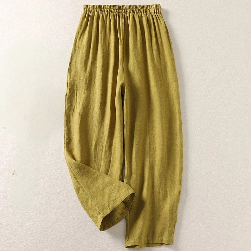 Amalia | Lightweight Cotton Trousers with a Relaxed Silhouette