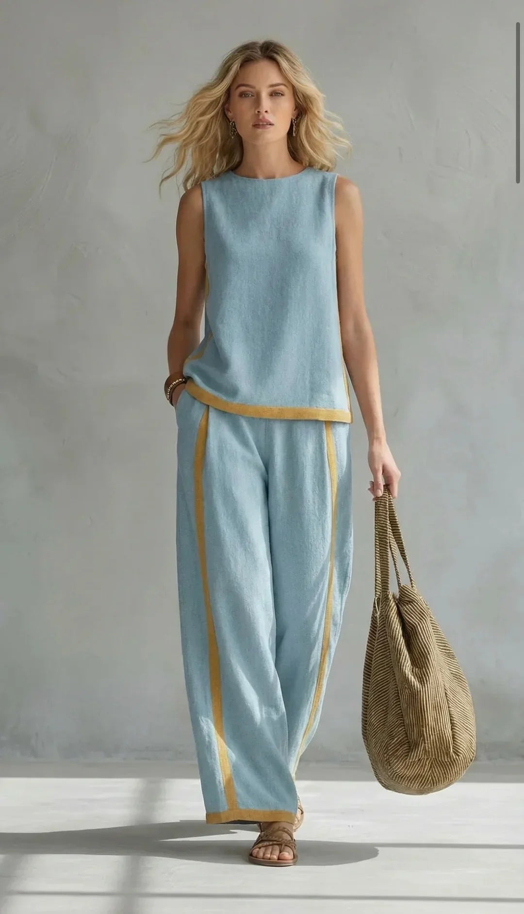 Emilia | Elegant Contrast Co-Ord Set
