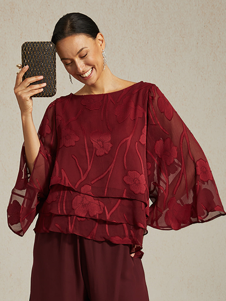 Rosalie | Elegant Floral Layered Blouse