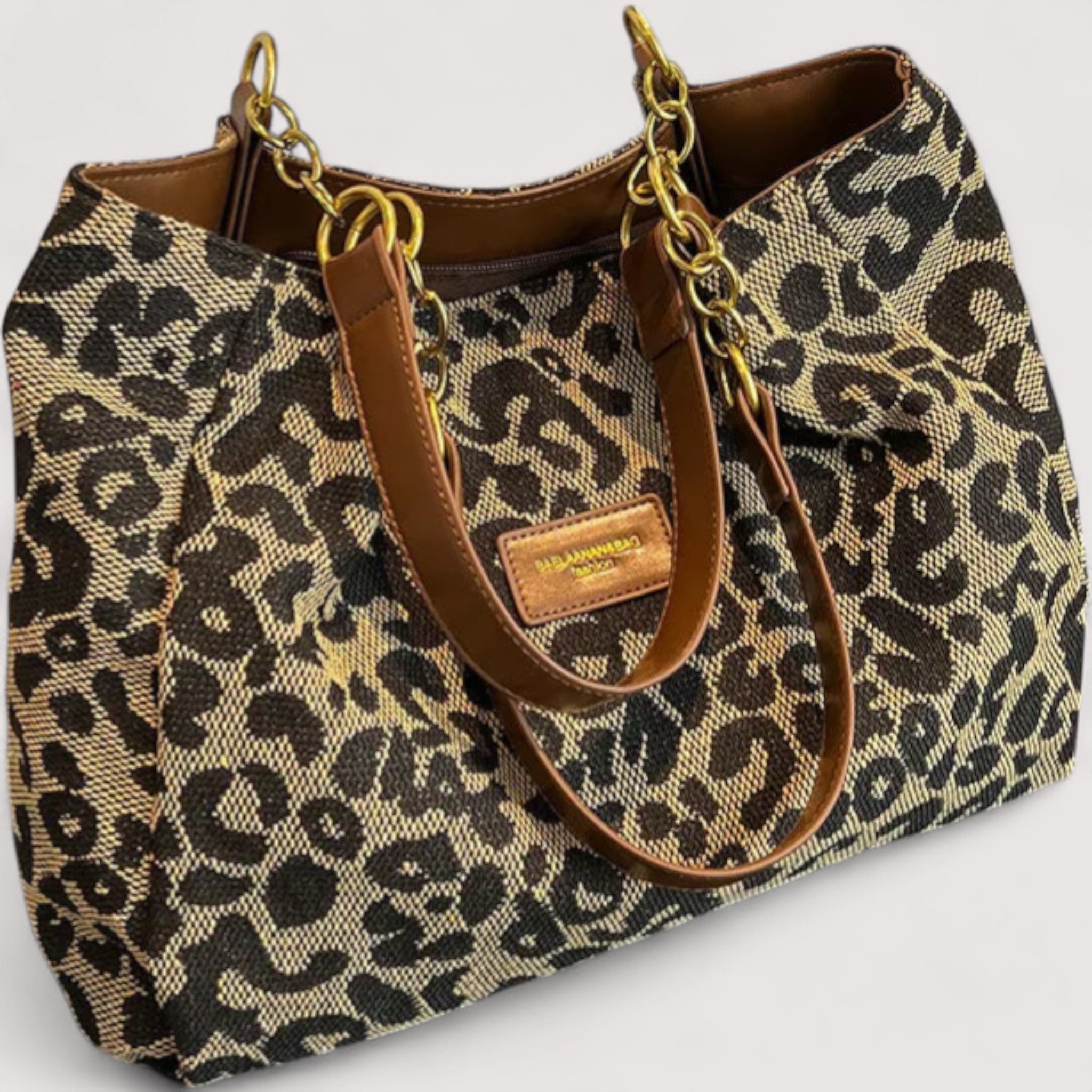 Edith - Premium Standard Bag with Leopard Print