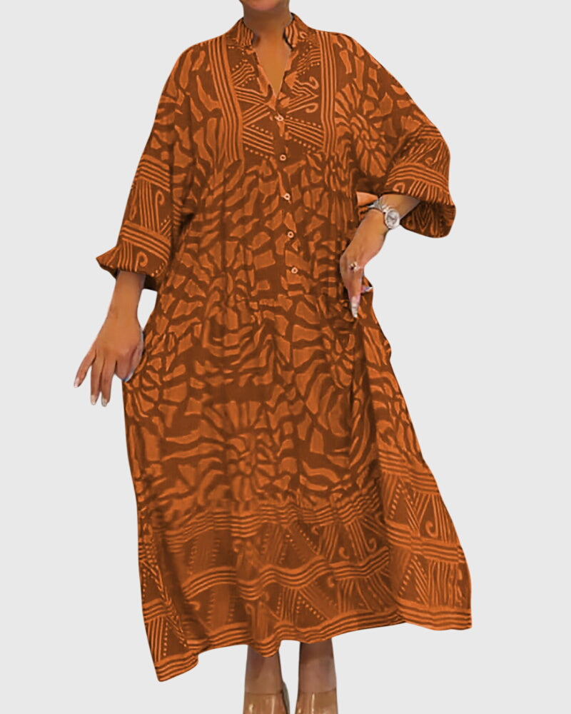 Mckinley - Maxi Dress With Elegant Print