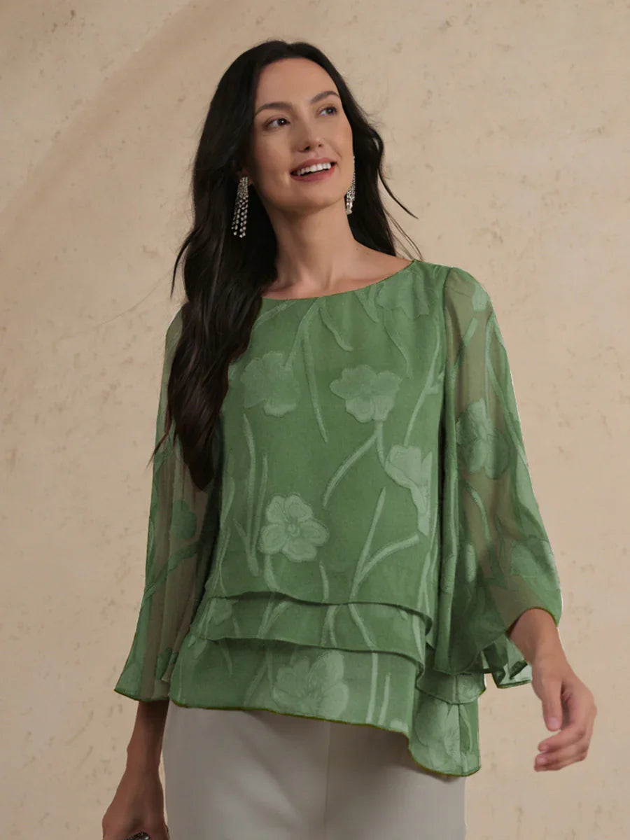 Rosalie | Elegant Floral Layered Blouse