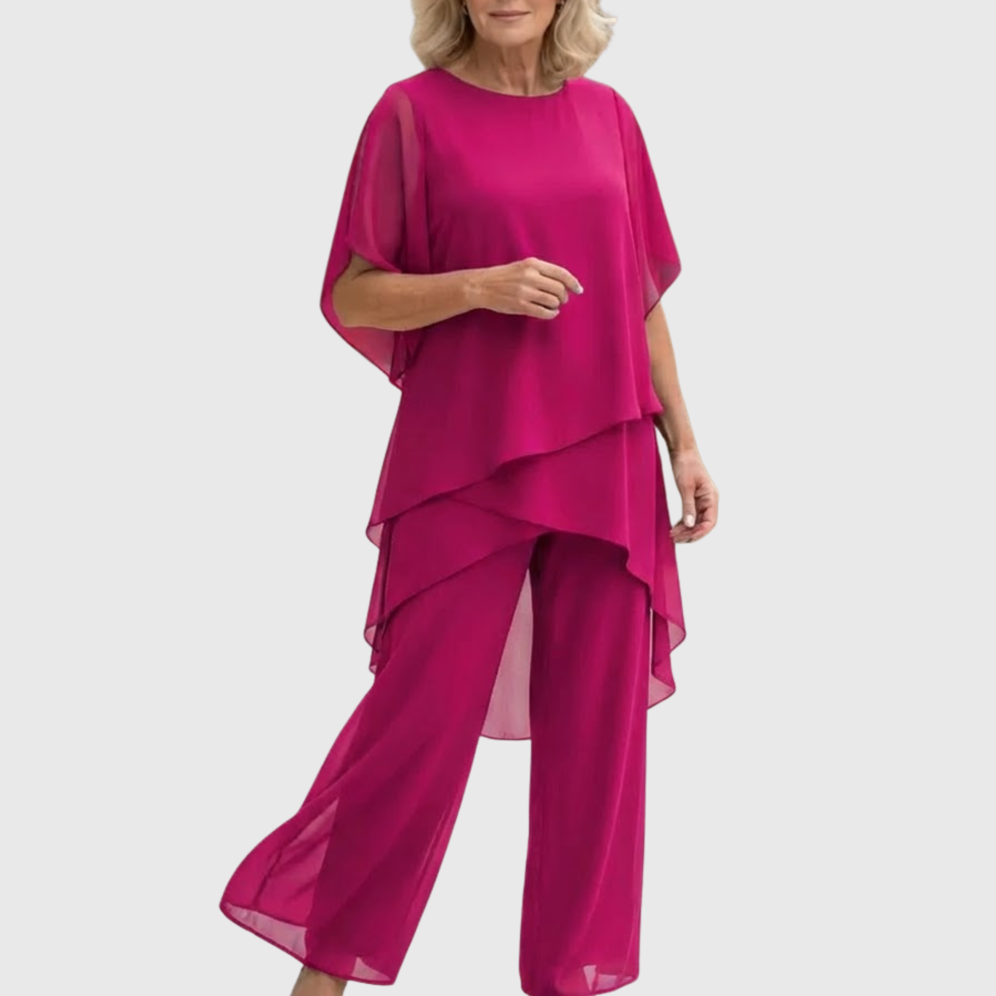 Celeste | Elegant Draped Palazzo Co-Ord Set