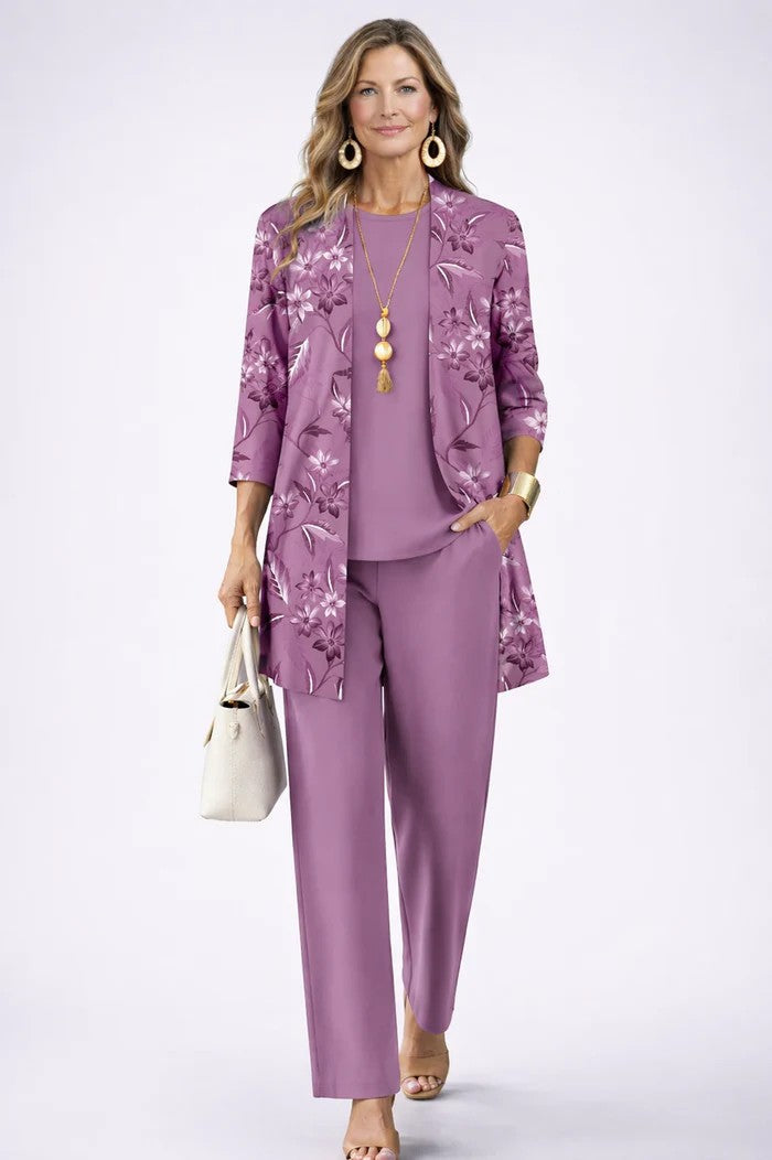 Cecelia | 3-Piece Set in color Purple
