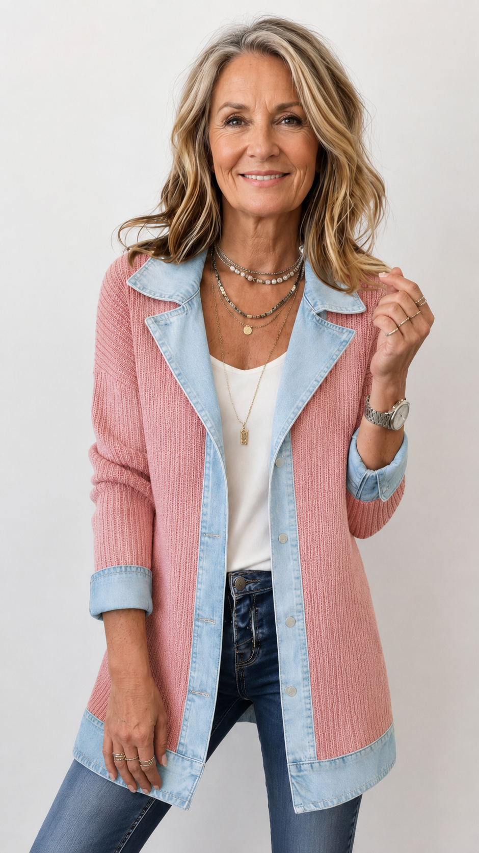 Elira | Textured Contrast Jacket