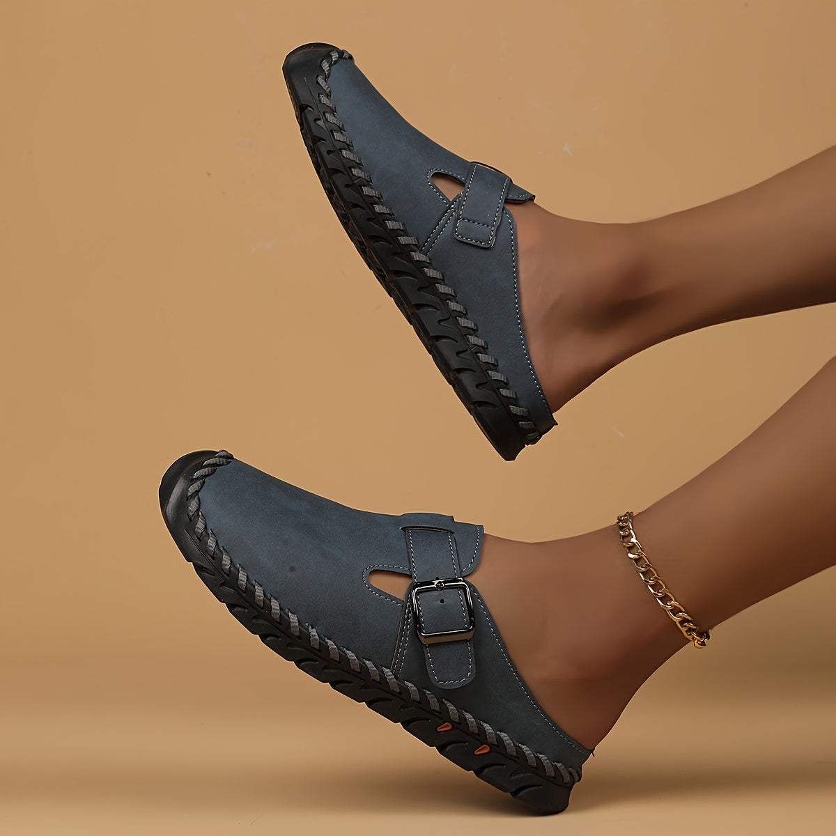 Marly - Easy Slip-On Comfort Shoe with Buckle
