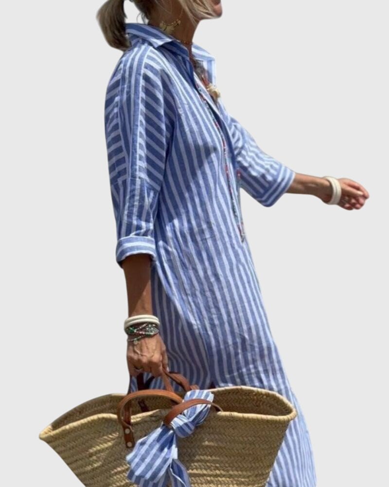 Ellen - Classic Striped Dress