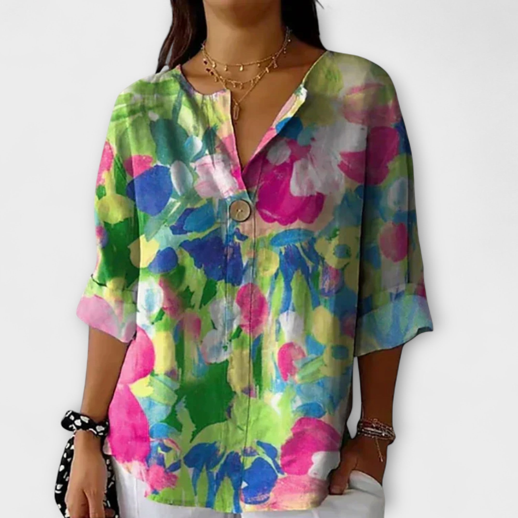 Arlene - Blouse in Floral Design