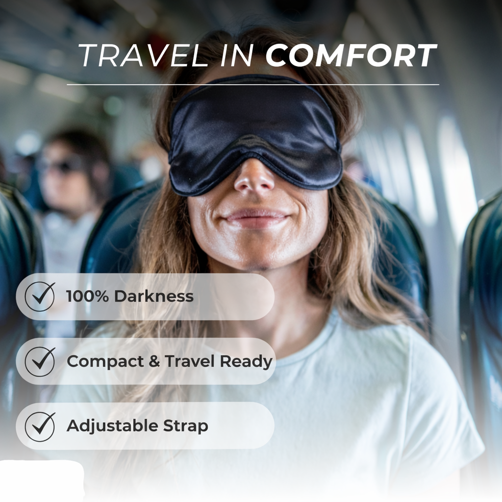 Travel Sleep Mask - The Perfect Companion for Long Flights