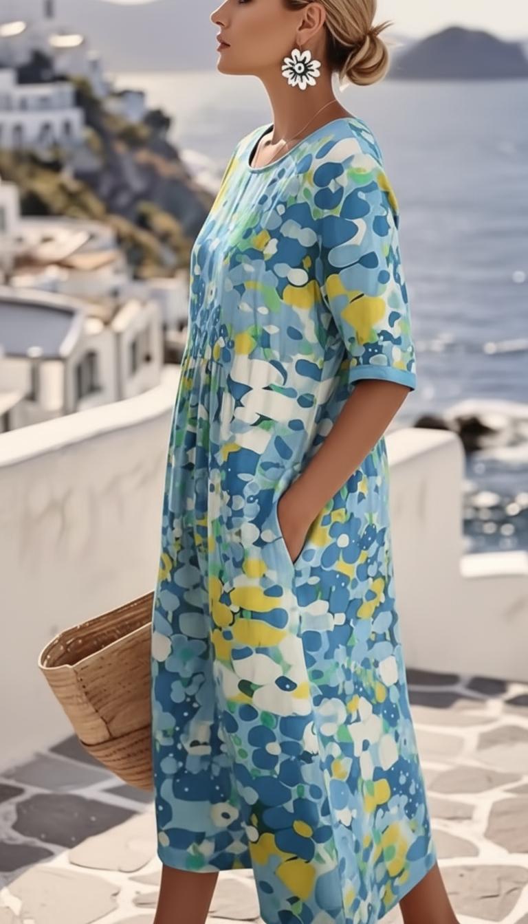 Vivienne | Elegant Floral Occasion Midi Dress