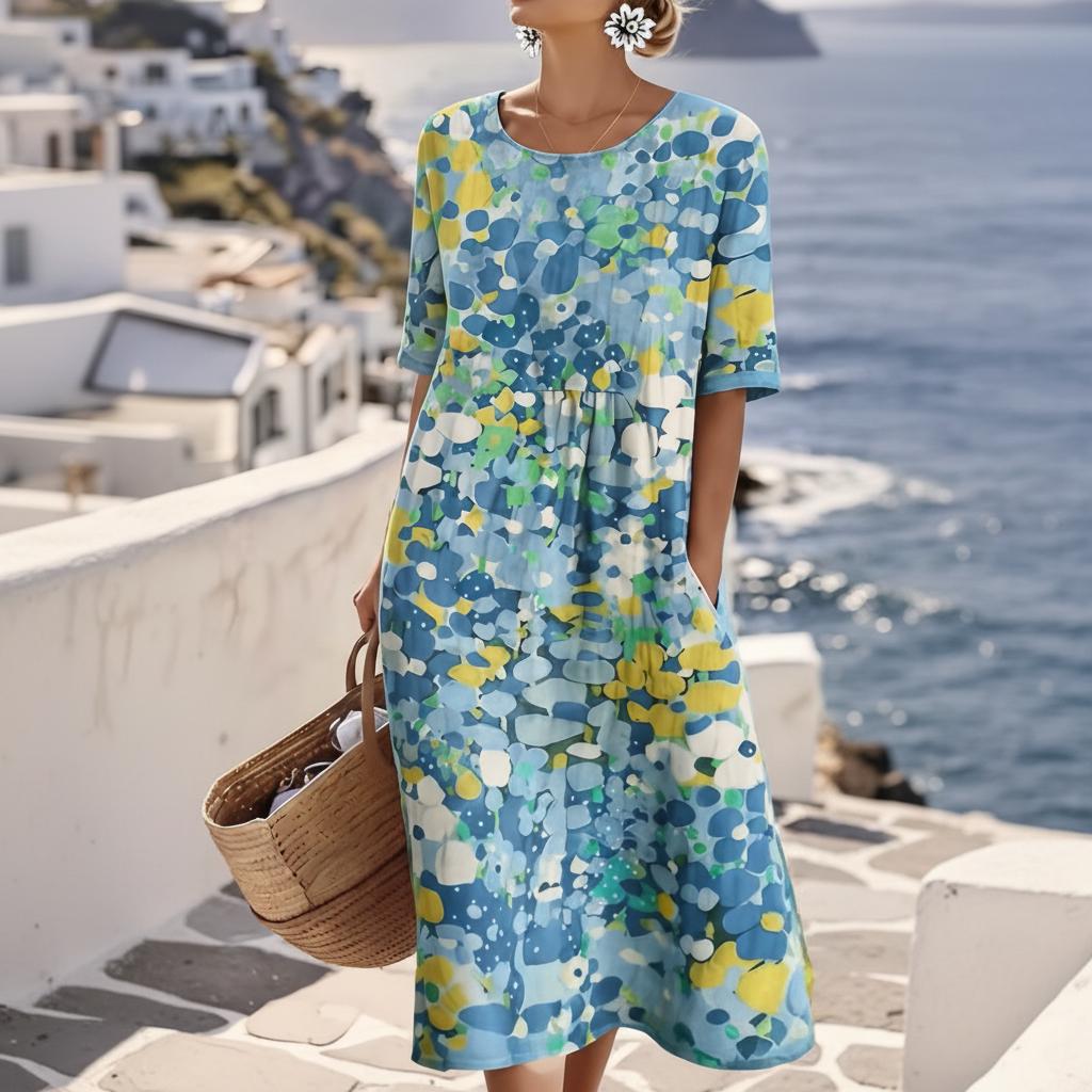 Vivienne | Elegant Floral Occasion Midi Dress