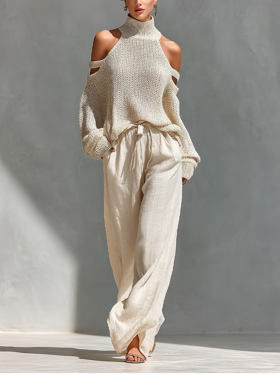 Selmira | Luxury Knit and Linen Set