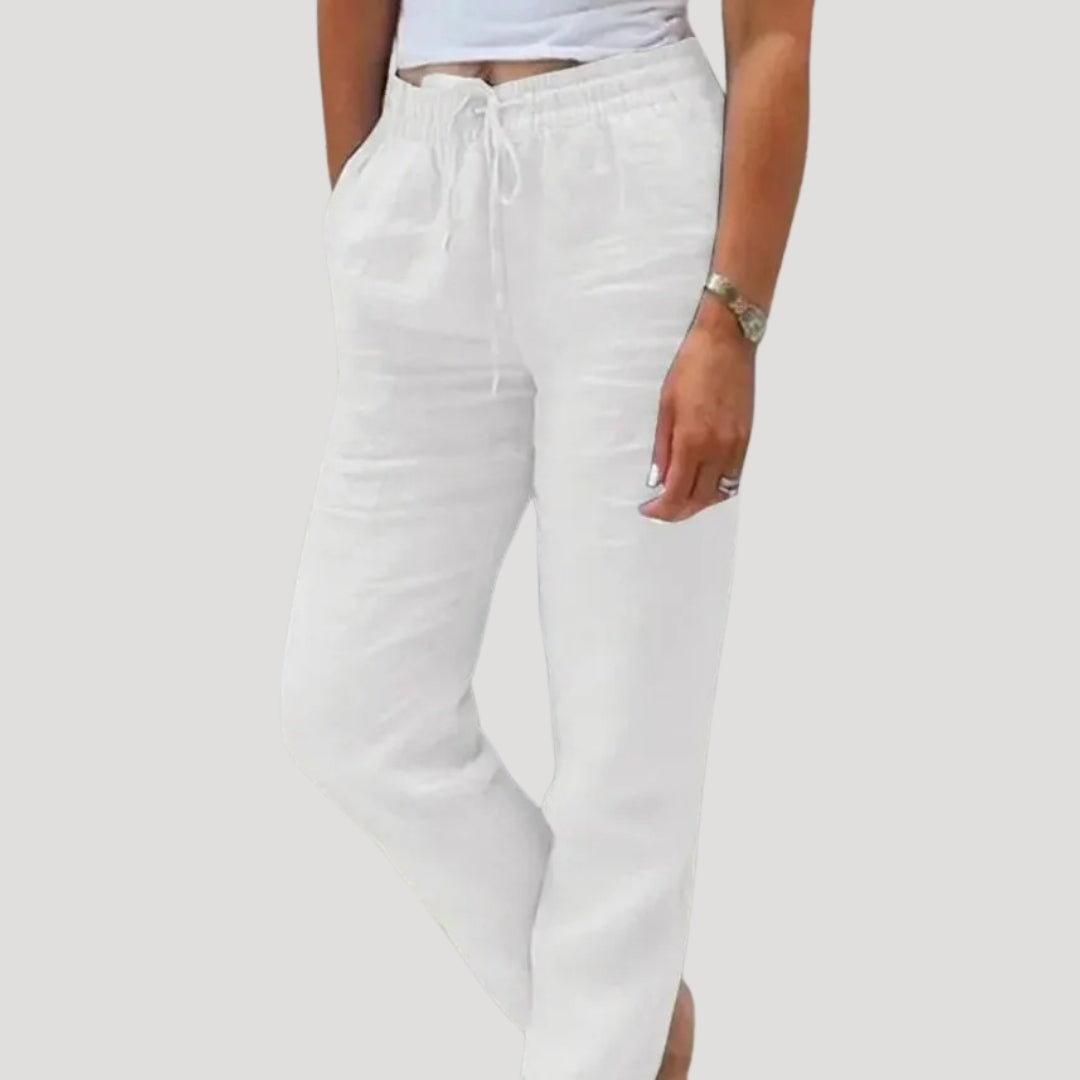 Elara | Lightweight Cotton Trousers with a Relaxed Fit