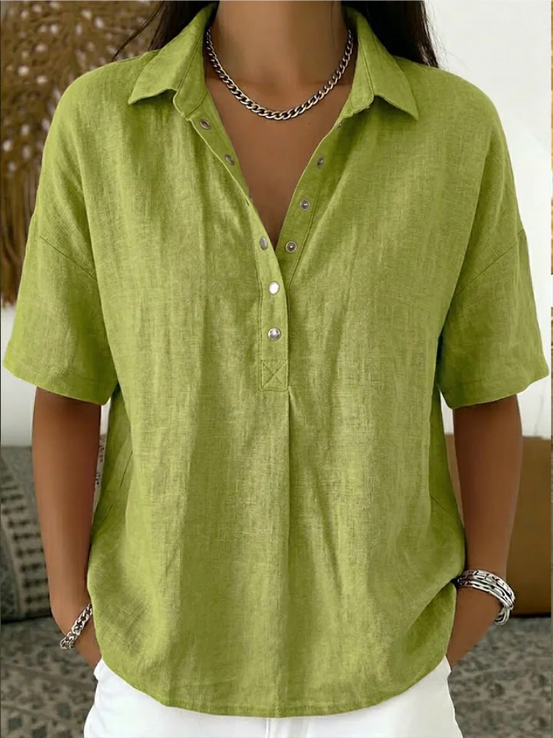 Rosalie | Relaxed Button Blouse