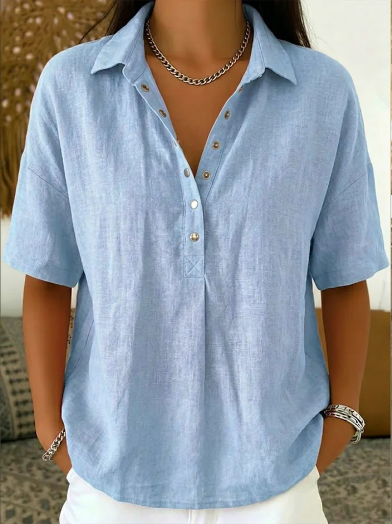 Rosalie | Relaxed Button Blouse