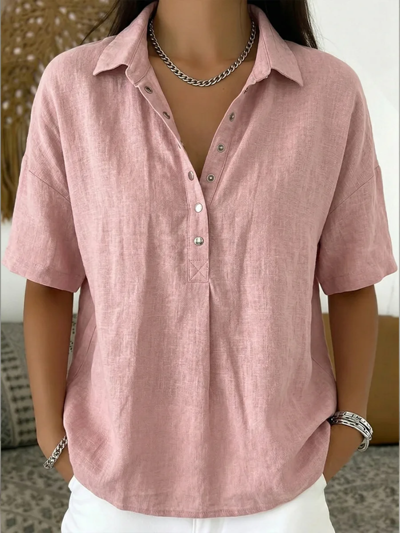 Rosalie | Relaxed Button Blouse