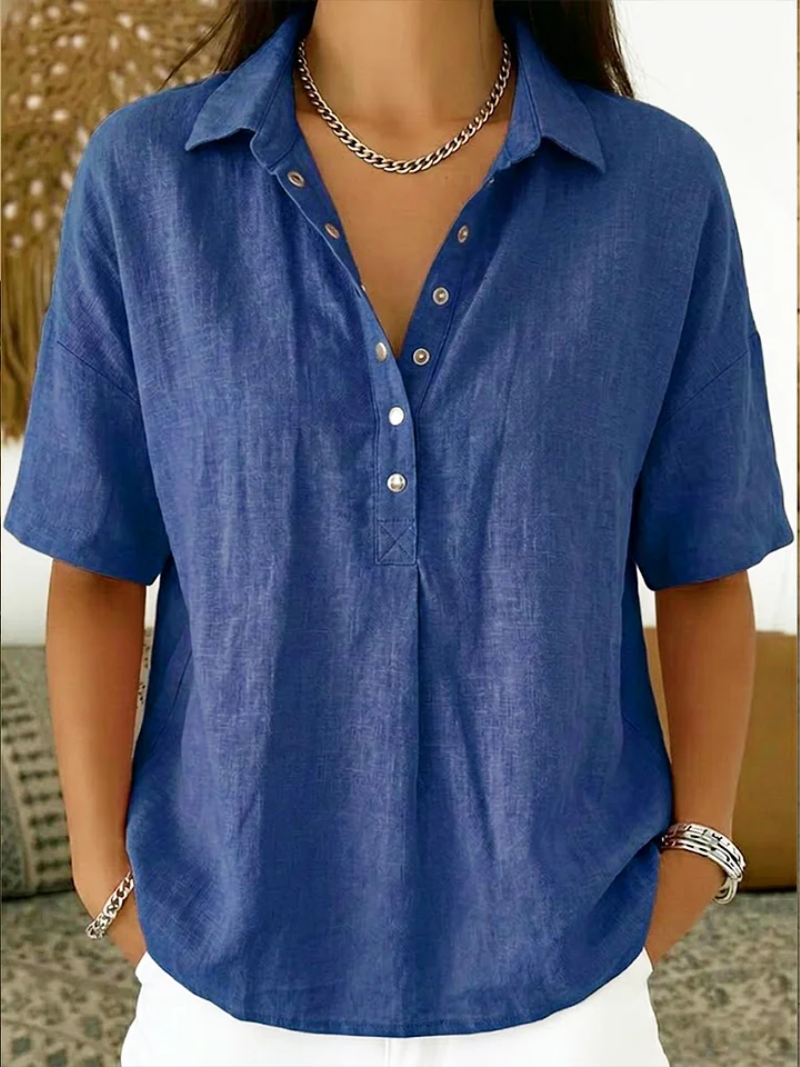 Rosalie | Relaxed Button Blouse