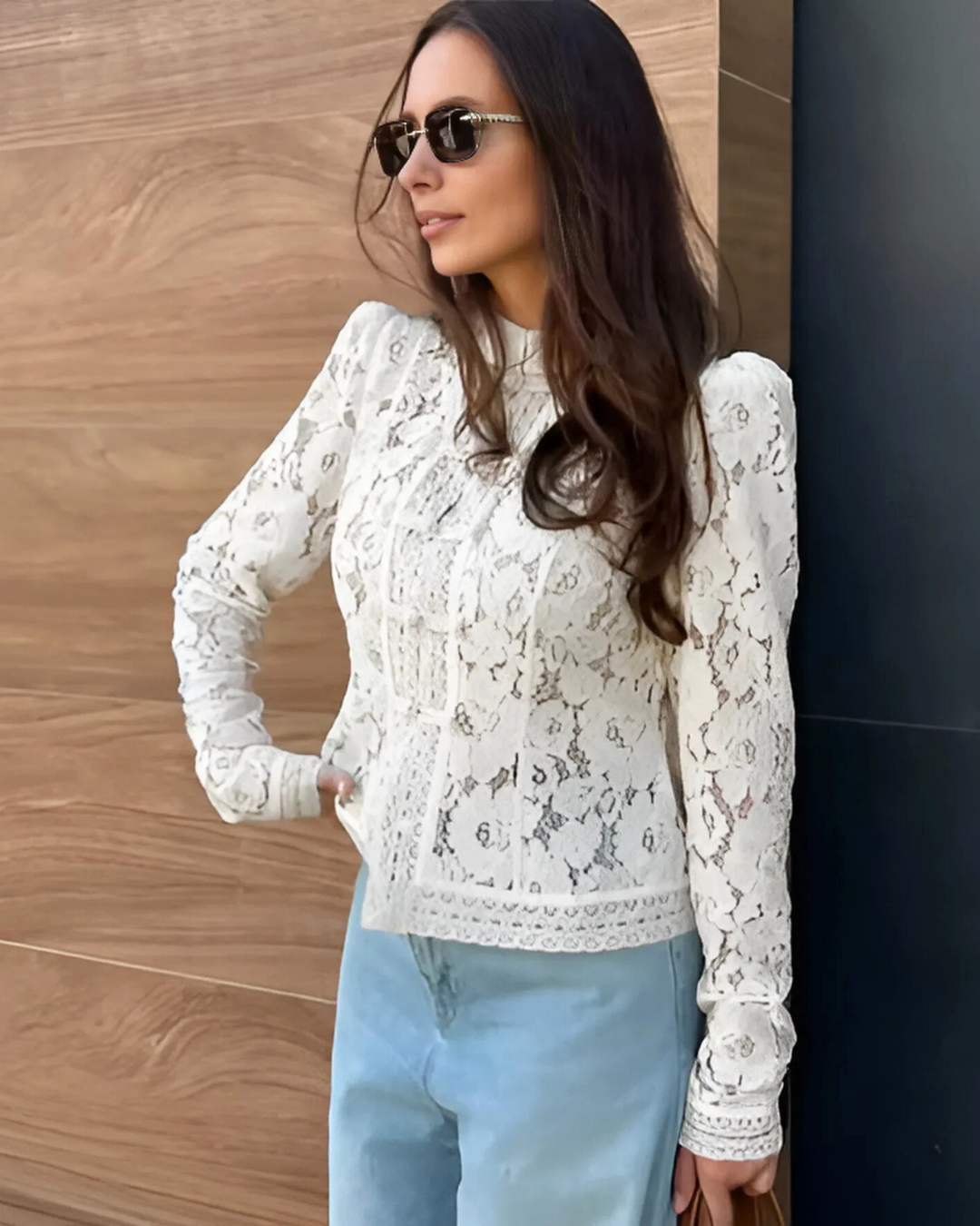 Cali | Long Sleeved Lace Blouse