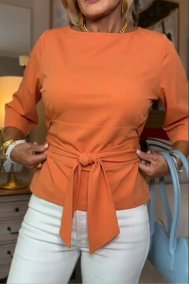 Lysandra | Elegant Tie-Waist Blouse