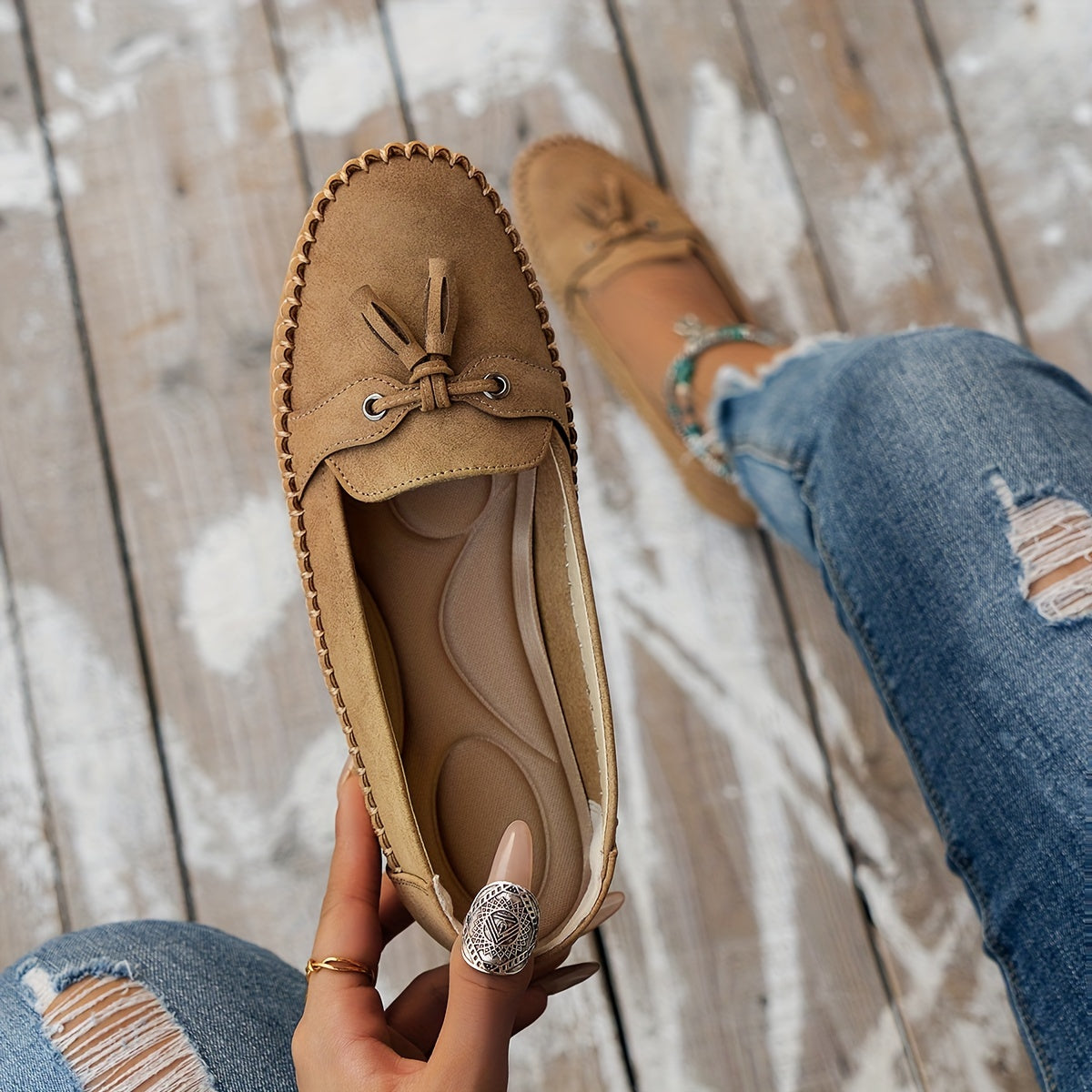 Nadine - Timeless Tassel Detail Loafers