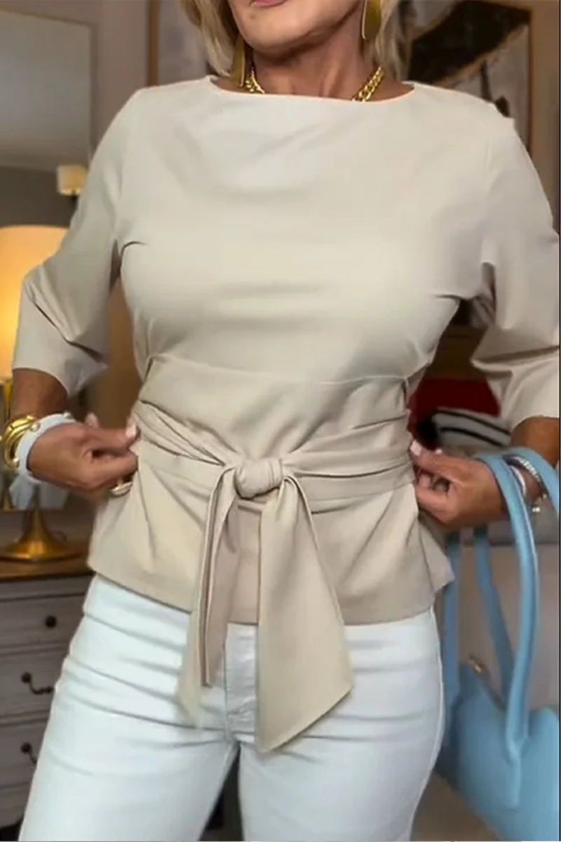 Lysandra | Elegant Tie-Waist Blouse