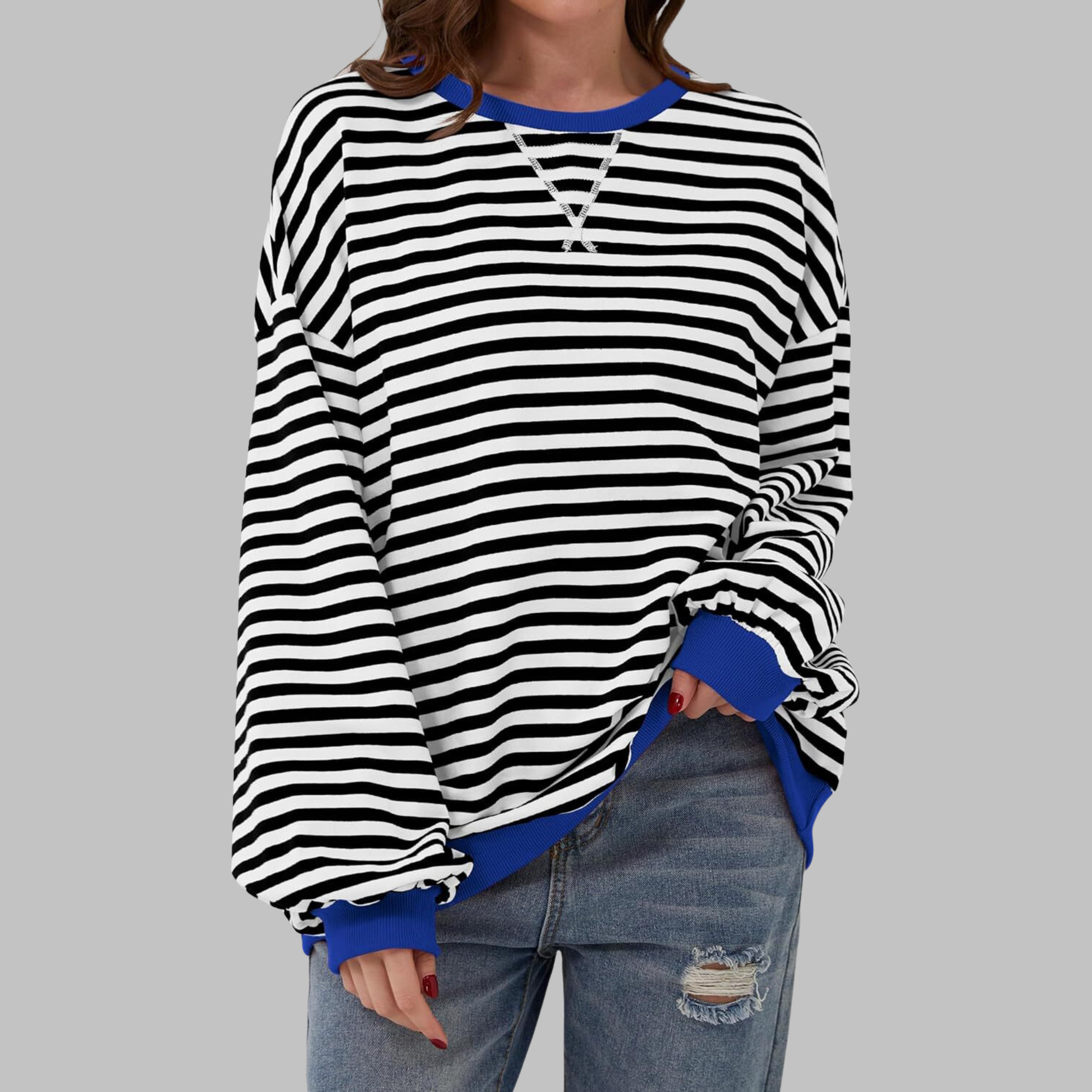 Sophie | Relaxed Striped Long Sleeve Top