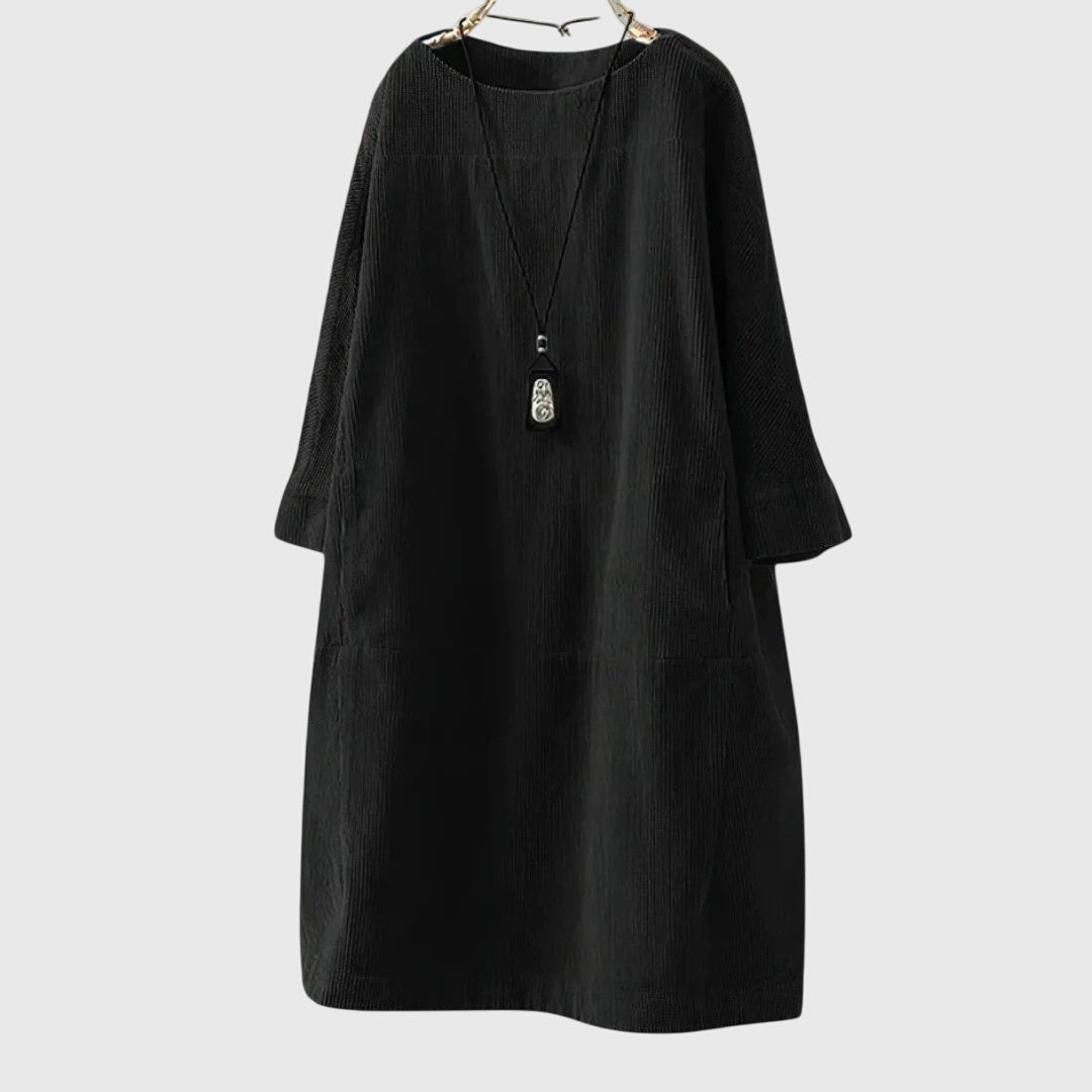 Grace - Relaxed Corduroy Midi Dress