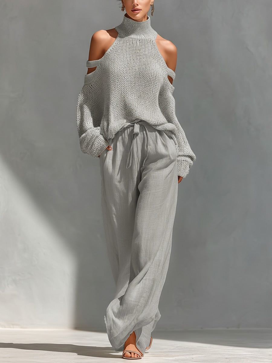 Selmira | Luxury Knit and Linen Set