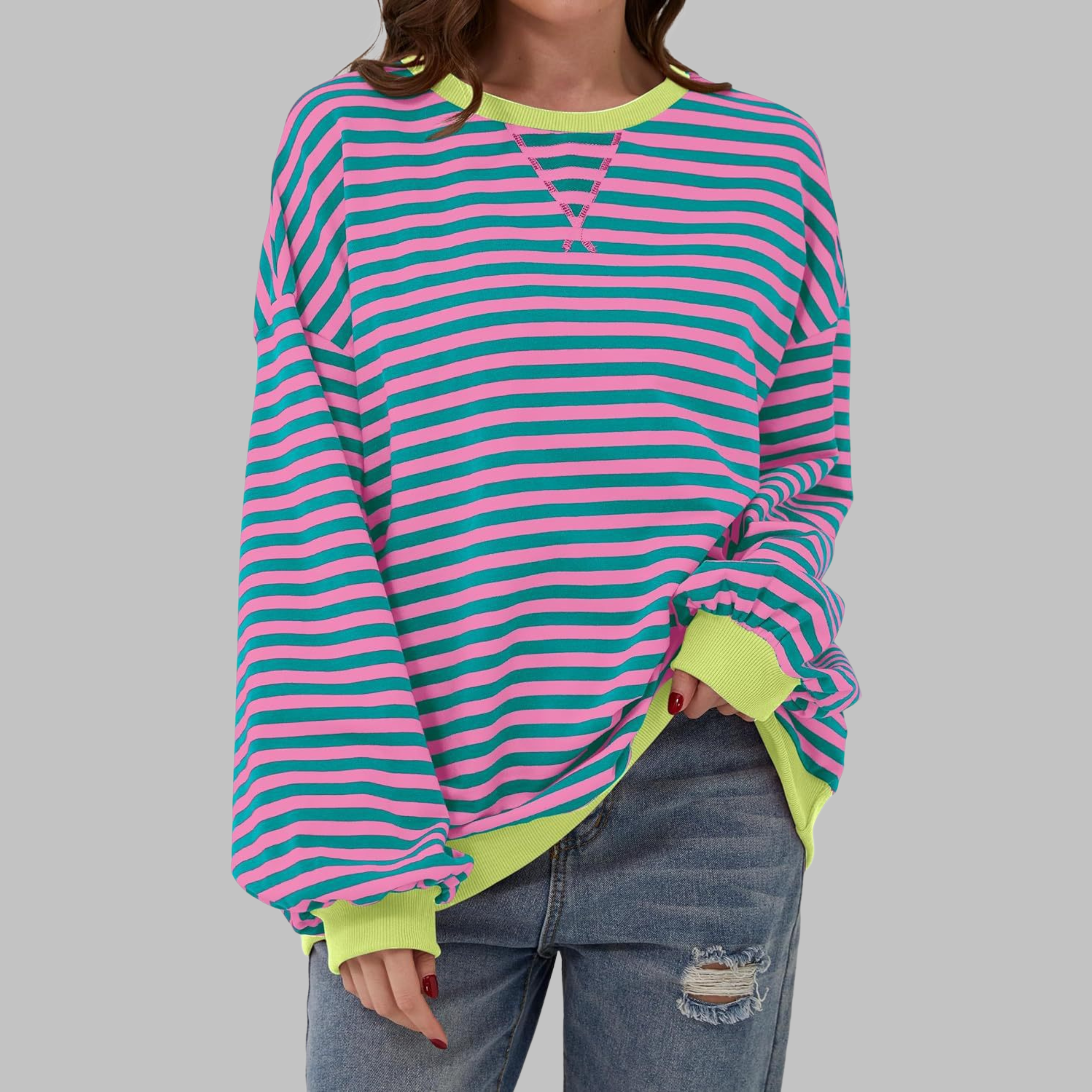 Sophie | Relaxed Striped Long Sleeve Top