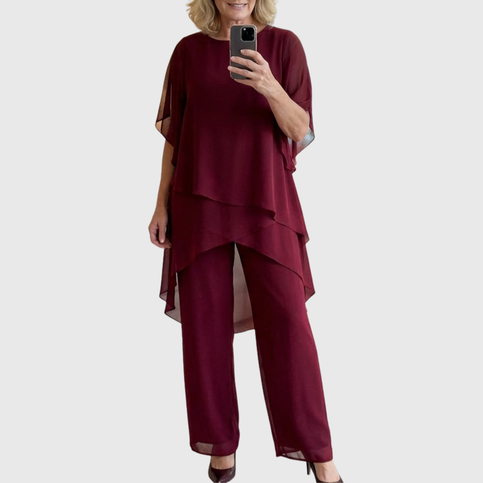 Celeste | Elegant Draped Palazzo Co-Ord Set