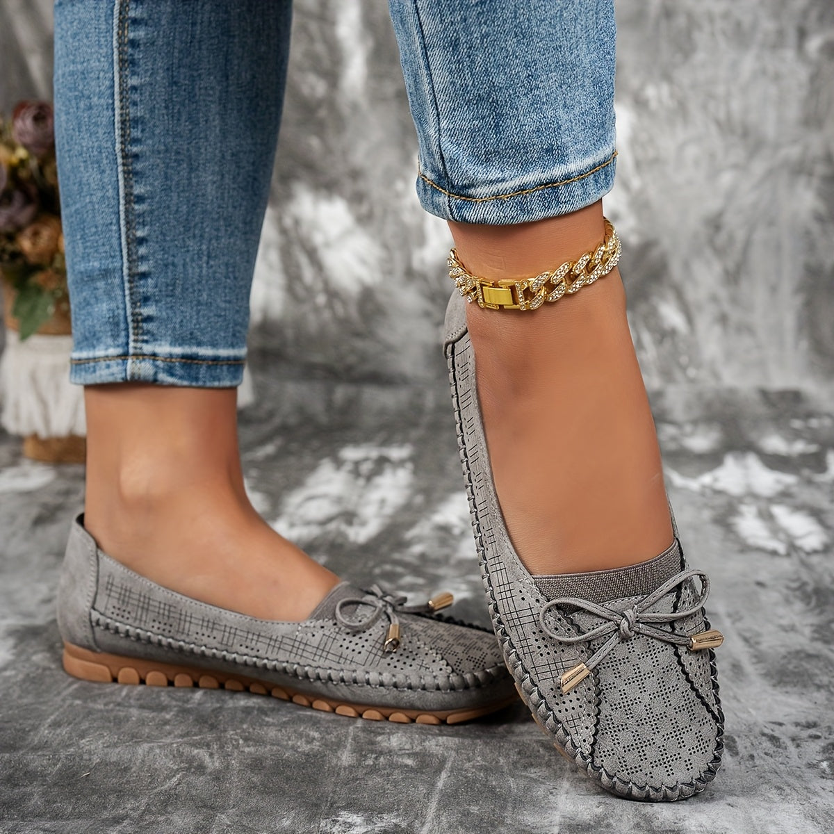 Sabine – Cozy Loafers with Elegant Bow Detail
