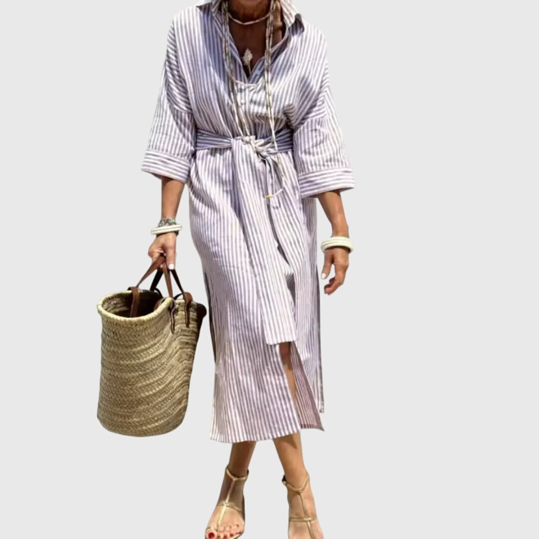 Ellen - Classic Striped Dress