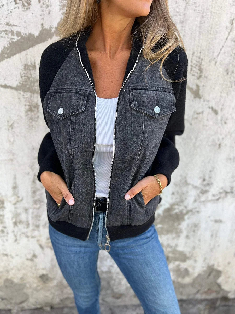 Denim & Knit Jacket Donna