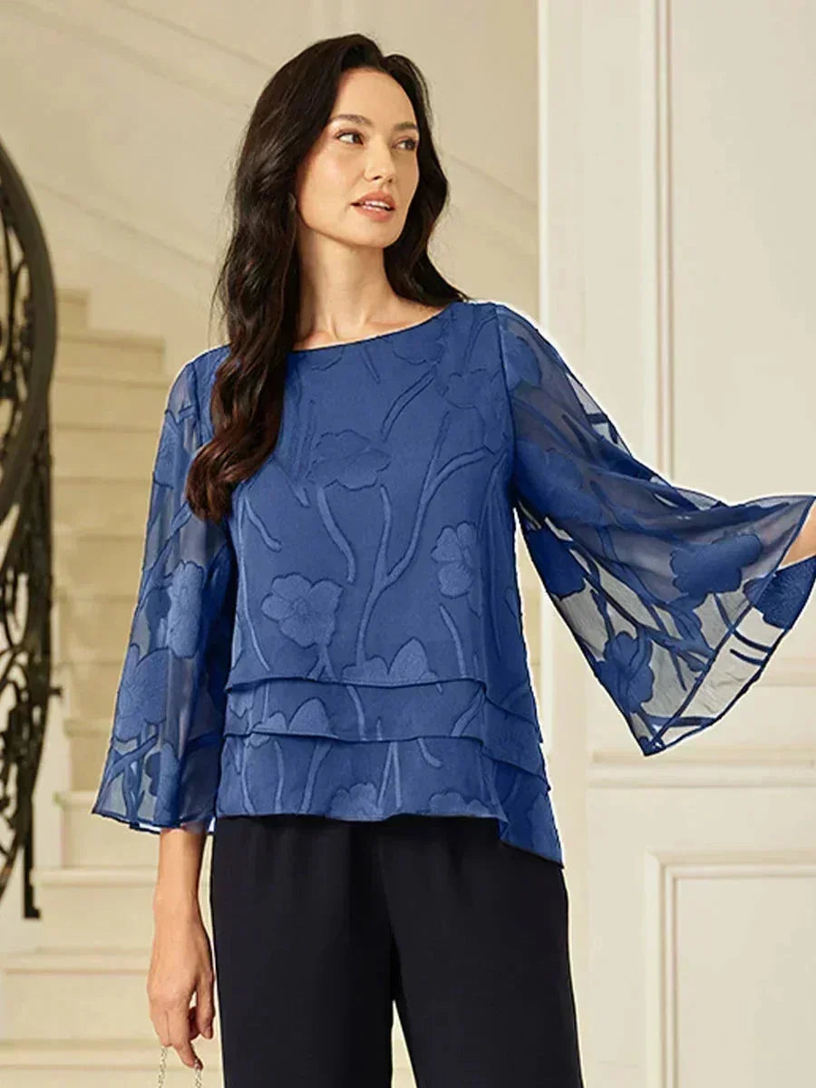 Rosalie | Elegant Floral Layered Blouse
