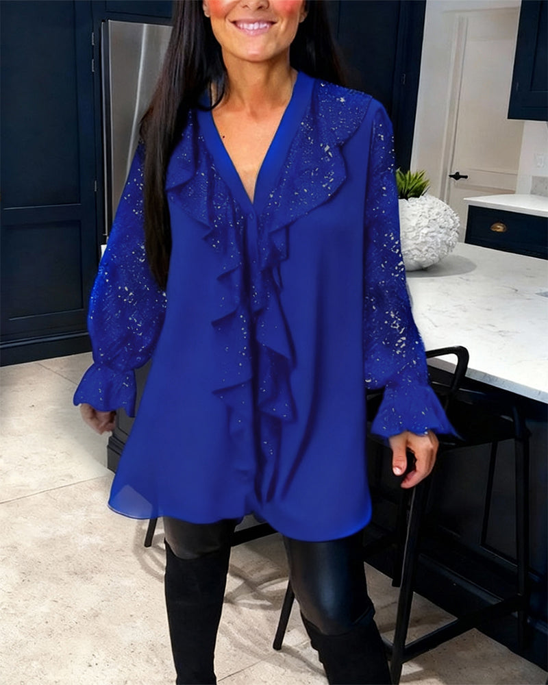 Nellie - Ruffled Top