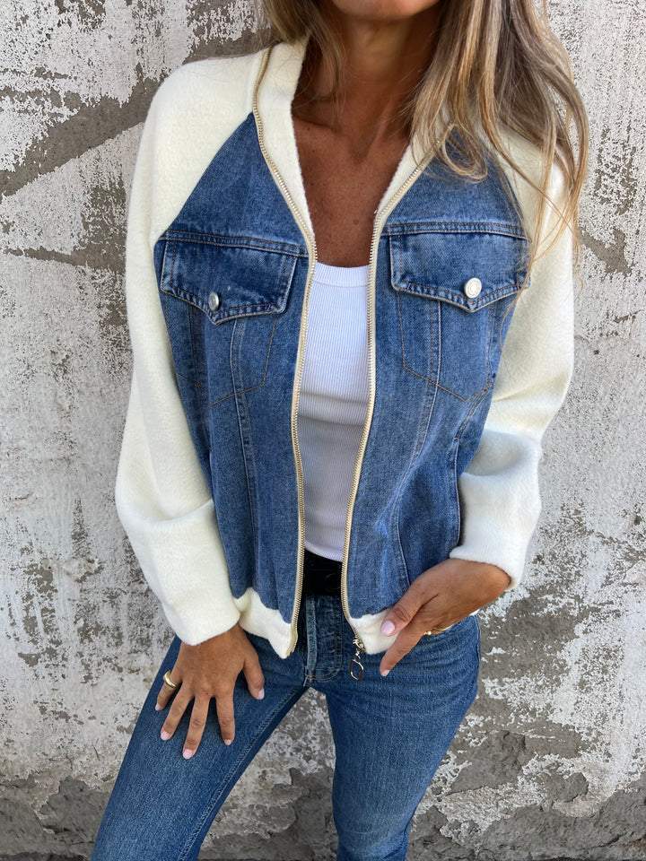 Denim & Knit Jacket Ada
