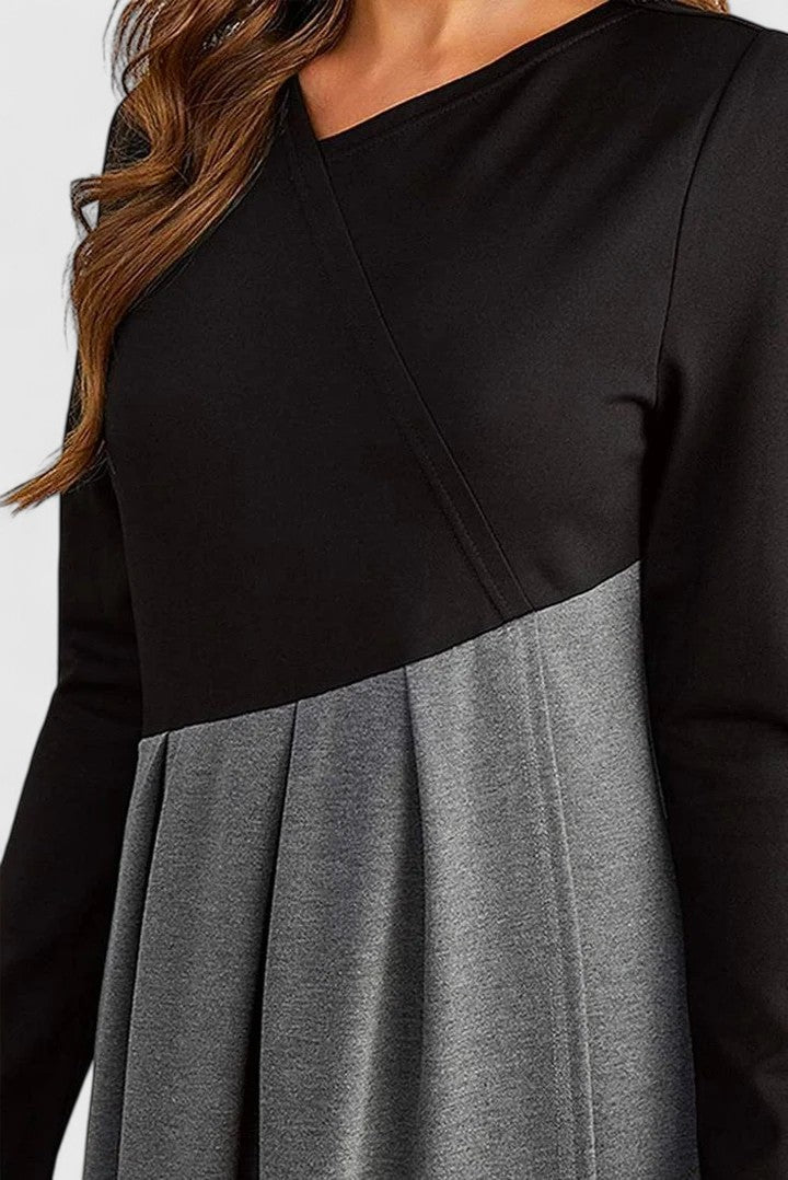 Janet - Elegant Long Sleeve Maxi Dress