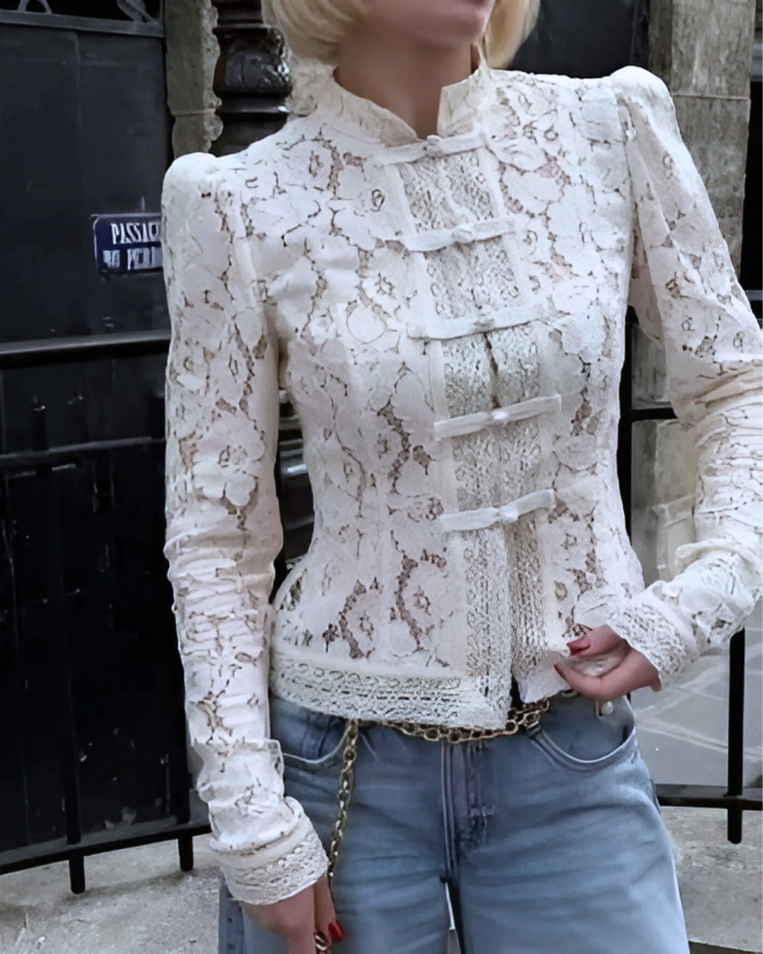 Cali | Long Sleeved Lace Blouse