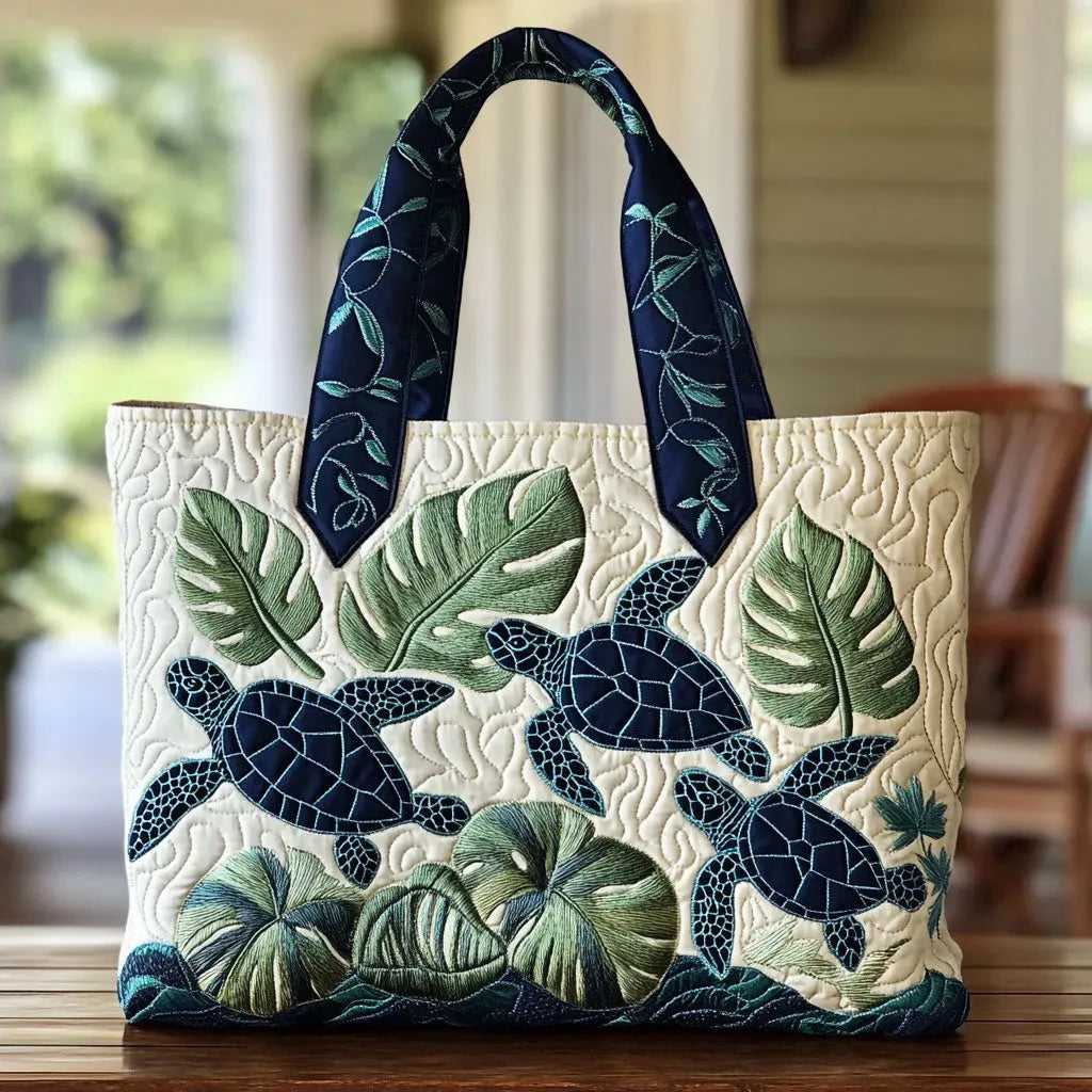 Tortue - Elegant Quilted Tote Bag