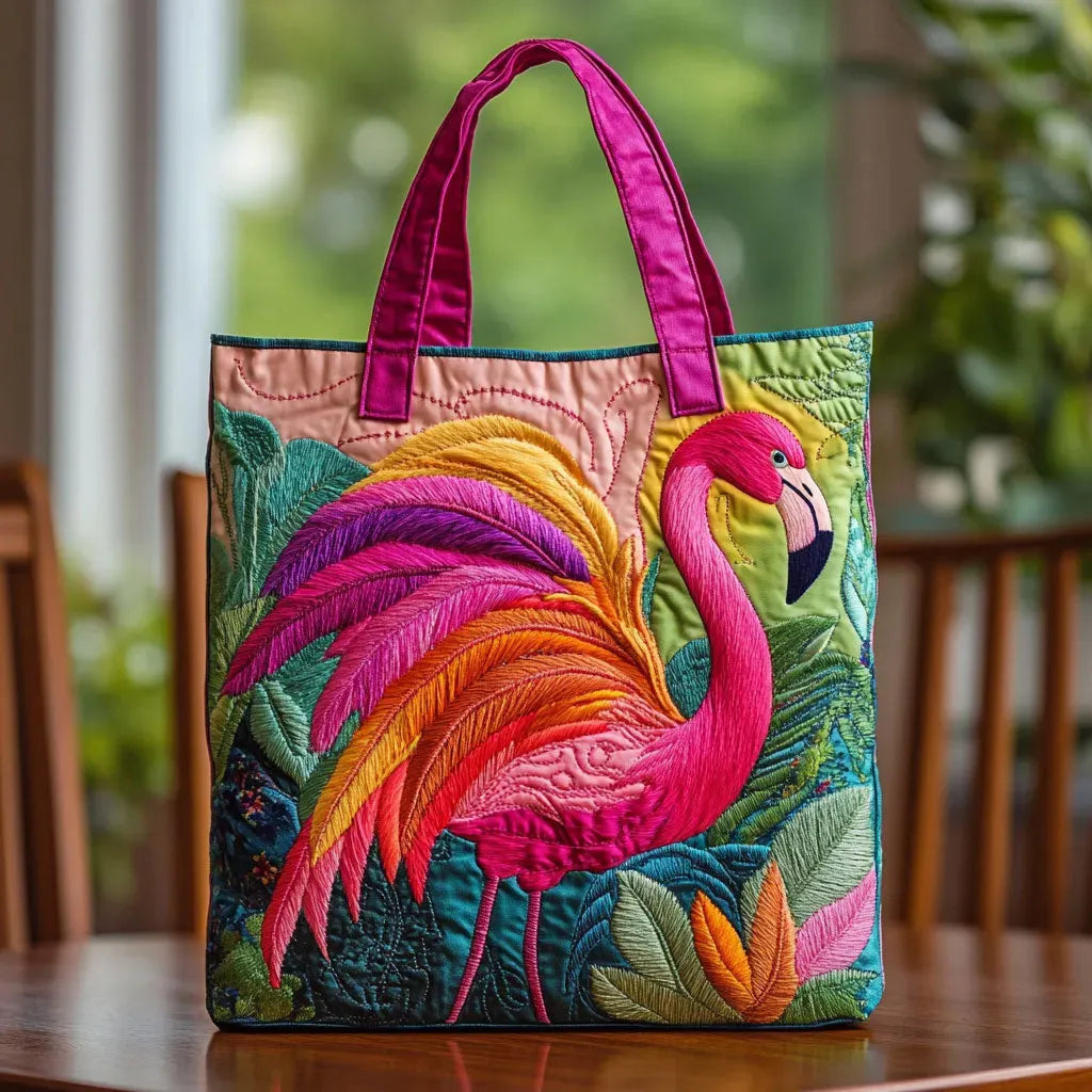 Flamant - Stylish Quilted Tote Bag