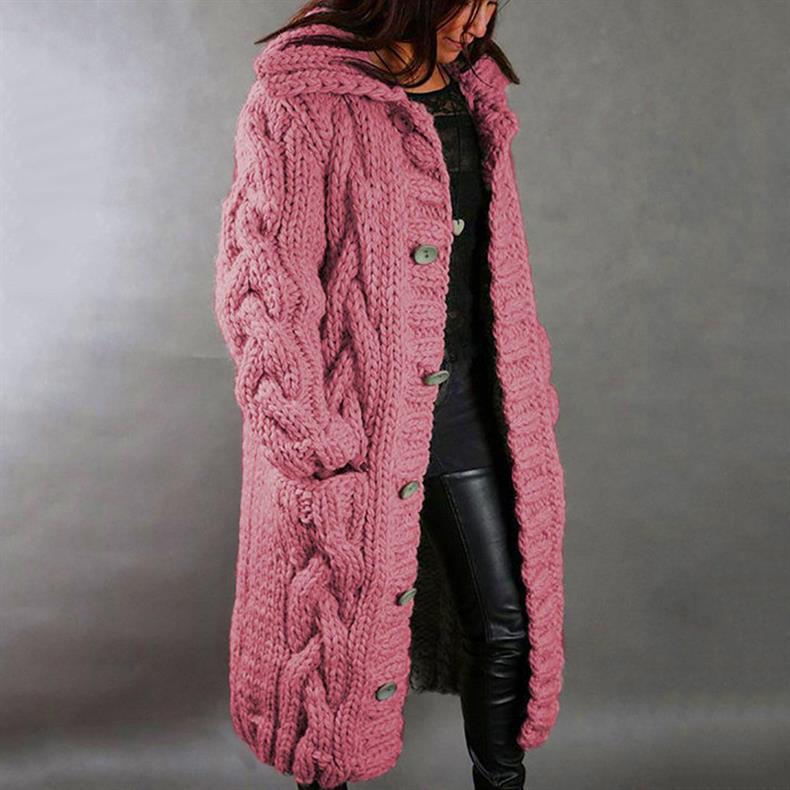 Karina - Elegant cosy coat with tummy coverage