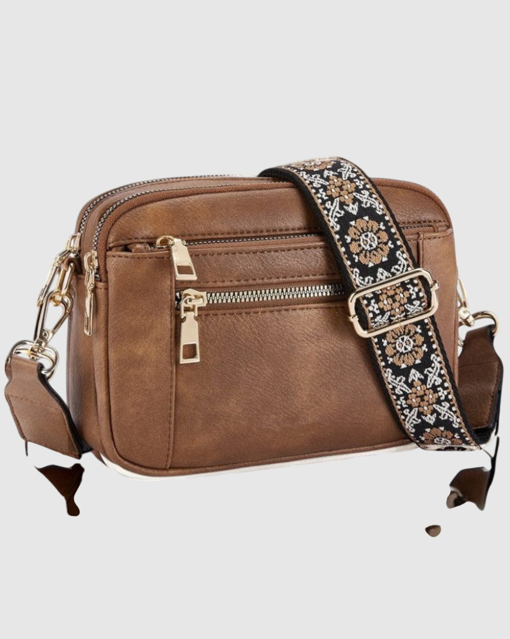 Camille - Elegant Leather Shoulder Bag for Women with Practical Compartments