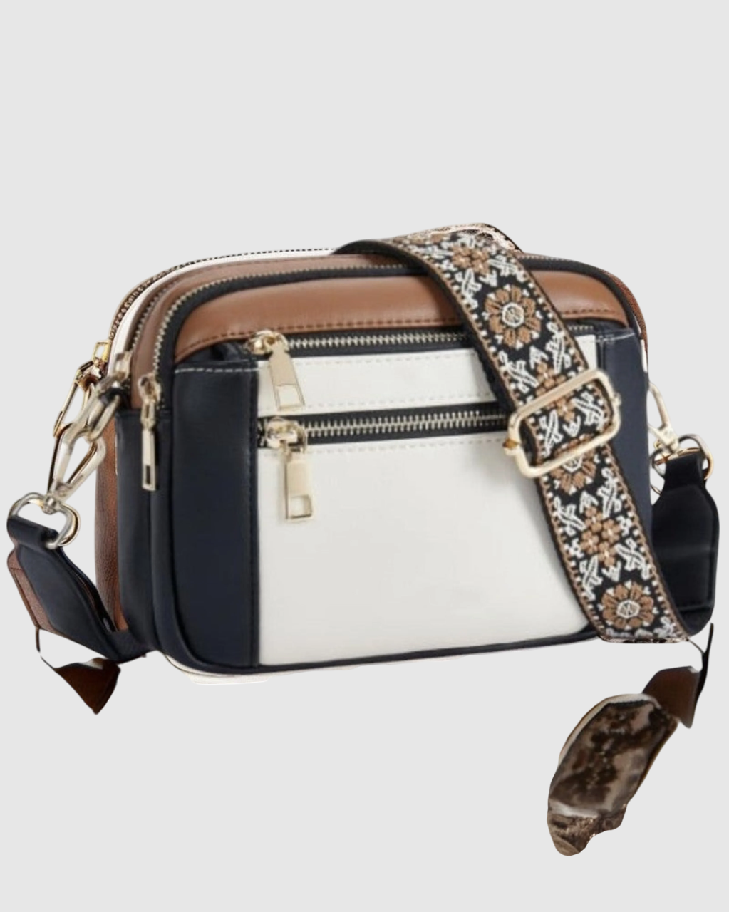 Camille - Elegant Leather Shoulder Bag for Women with Practical Compartments