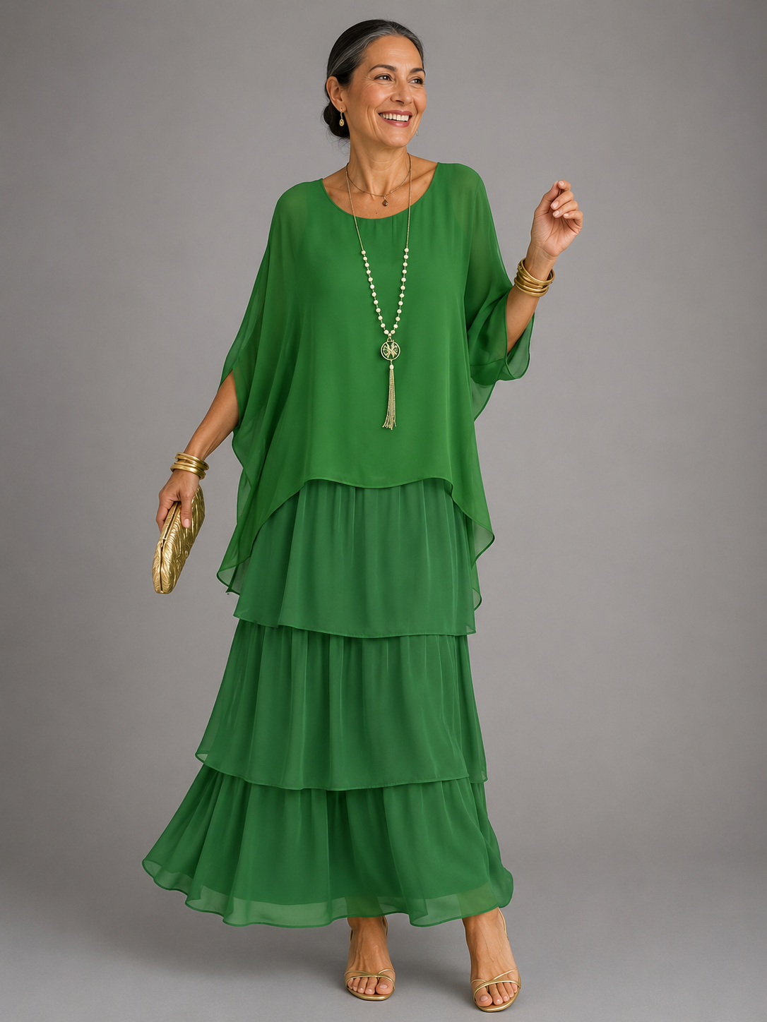 Evelyn | Graceful Layered Maxi Dress