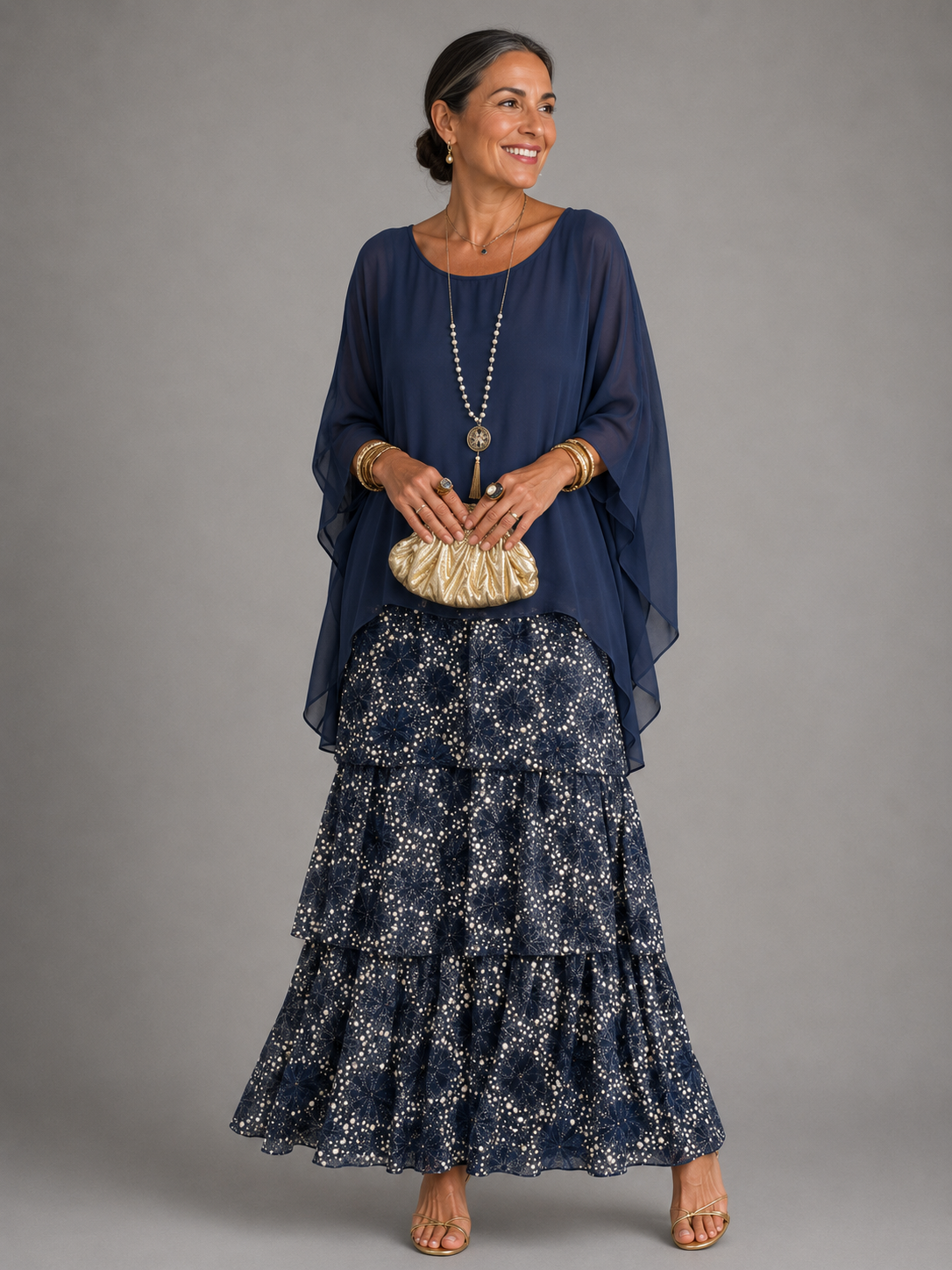 Evelyn | Graceful Layered Maxi Dress